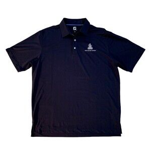 FootJoy Men's size XL Midnight Blue Polo Golf Shirt Short Sleeve Hardrock Hotel